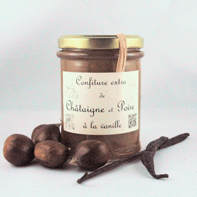 Châtaigne et poire à la vanille