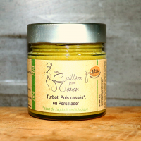 12mois, turbot, pois cassé, persillade