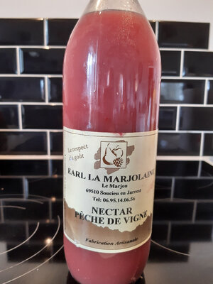 Nectar pêche de vigne