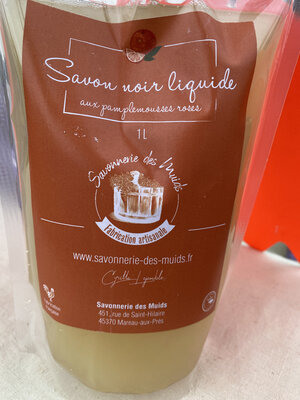 Savon noir liquide pamplemousse rose