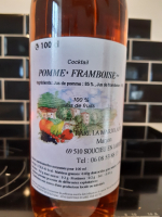 Jus de pomme framboise