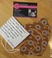 Masque barrière femme cuivre et rond