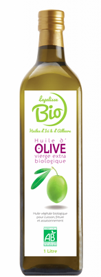 Olive bio litre bouteille verre