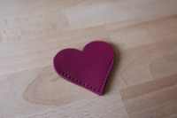 Marque page coeur fushia
