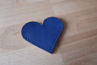 Marque page coeur bleu 2