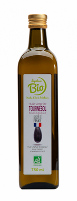 Huile de tournesol bio vierge france