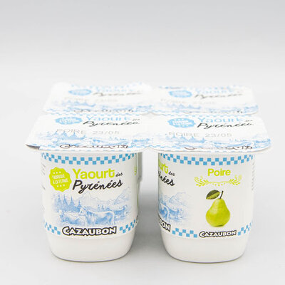 4 yaourts à la poire de 125g