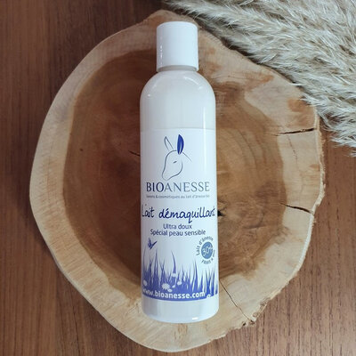 Demaquillant au lait d'ânesse bio 250 ml