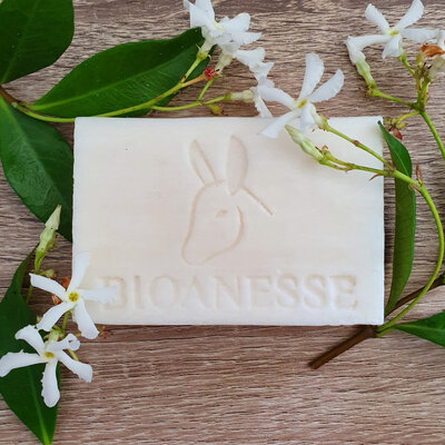 Savon jasmin au lait d'ânesse bio (100g)