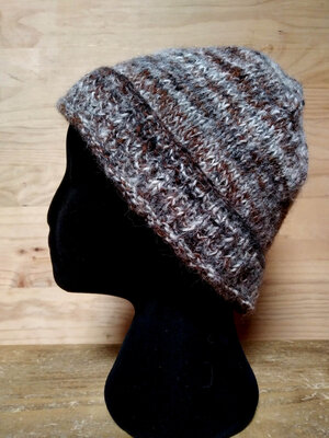 Bonnet chiné gris taille 56-59