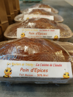 Pain d’epices fait maison -50% miel-