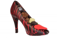 Escarpin rouge zébré