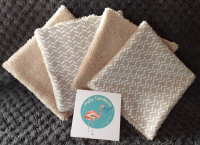 Lingettes lavables 'grises'