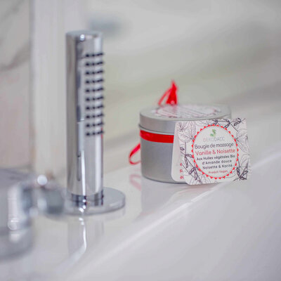 Bougie de massage noisette & vanille 100% nat