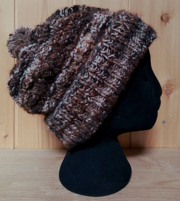 Bonnet slouchy 2 laines t. 57-60
