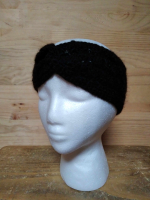 Bandeau noir crochet taille unique