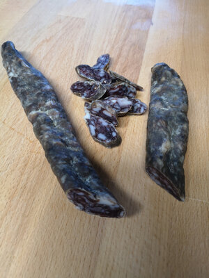 Saucisse sèche de porc au vin blanc