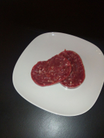 Haché de viande bovine assaisonnée en portion