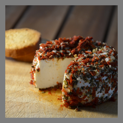 Fromage frais bruschetta