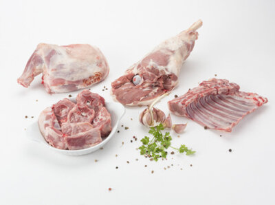 Colis demi agneau épaule et gigot tranchés