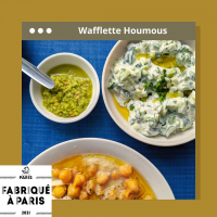 Wafflette houmous sans gluten/vegan