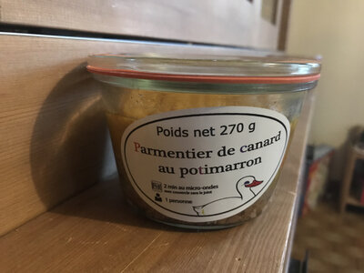 Parmentier de canard au potimarron