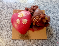 Cœur en chocolat garnie