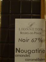 Tablette 67% nougatine amandes caramélisées