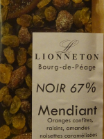 Tablette noir 67% mendiant