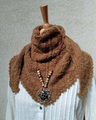 Chèche en alpaga au tricot