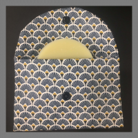 Pochette savon bleue