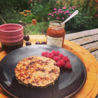 2 galettes matin au jardin