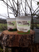 Yaourt bi-couches pêche/passion