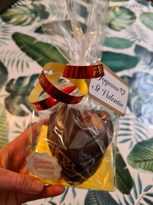Le petit coeur garni de chocolat