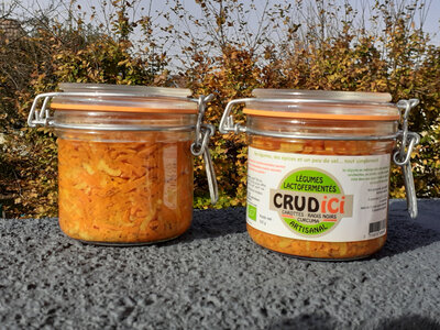 Carotte, radis noir et curcuma lactofermentés