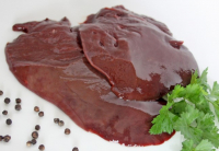 Foie de vache tranché