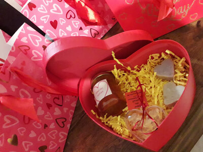 Coffret  saint valentin quatre produits