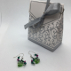 Boucles d'oreilles amour de cœurs swarovski - image 2