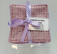 10 lingettes lavables éponge de coton