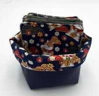 10 lingettes lavables bambou + panière