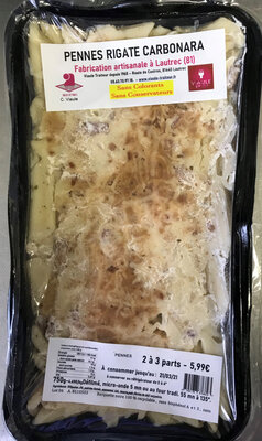 Penne rigate carbonara