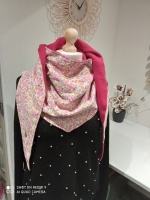 Chèche recyclé  petite fleurs liberty