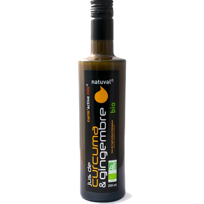 Jus de curcuma et gingembre - 250 ml bio