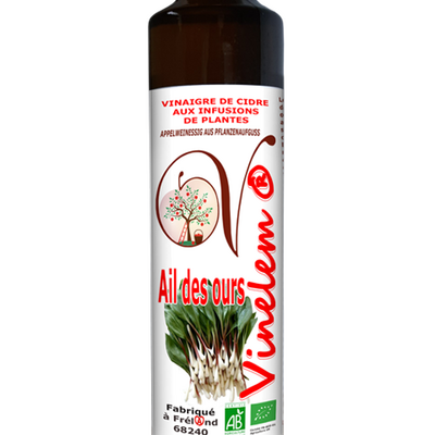 Vinaigre de cidre ail des ours 500 ml