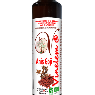 Vinaigre de cidre anis goji 500 ml