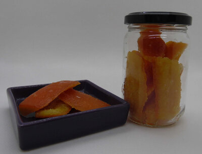 Ecorces d'orange confites