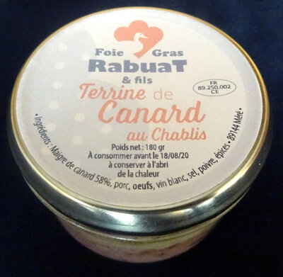 Terrine de canard au chablis