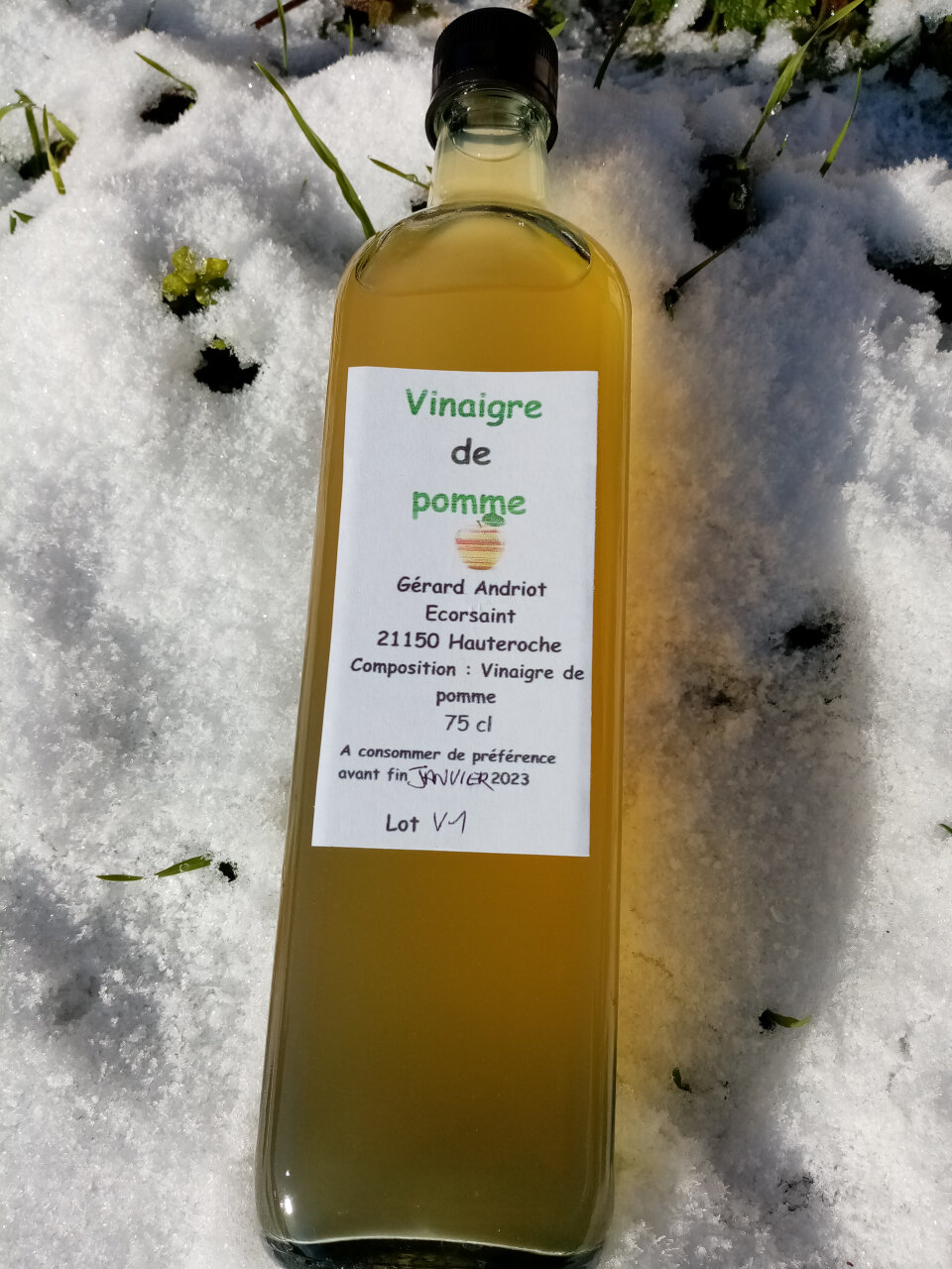 Vinaigre De Pomme 0 75 L Ferme De La Petite Montagne Locavor fr