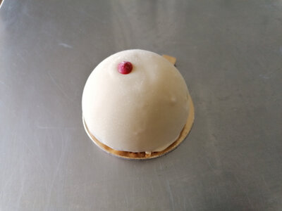 Dôme vanille/fraise/framboise