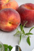 Pêche des vignes rouge et menthe  - confiture